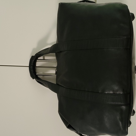 Rare Tumi Large Men's Boston Leather Weekender Duffel, 55L - Picture 5 of 12